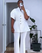 Women's elegant structured pant suit