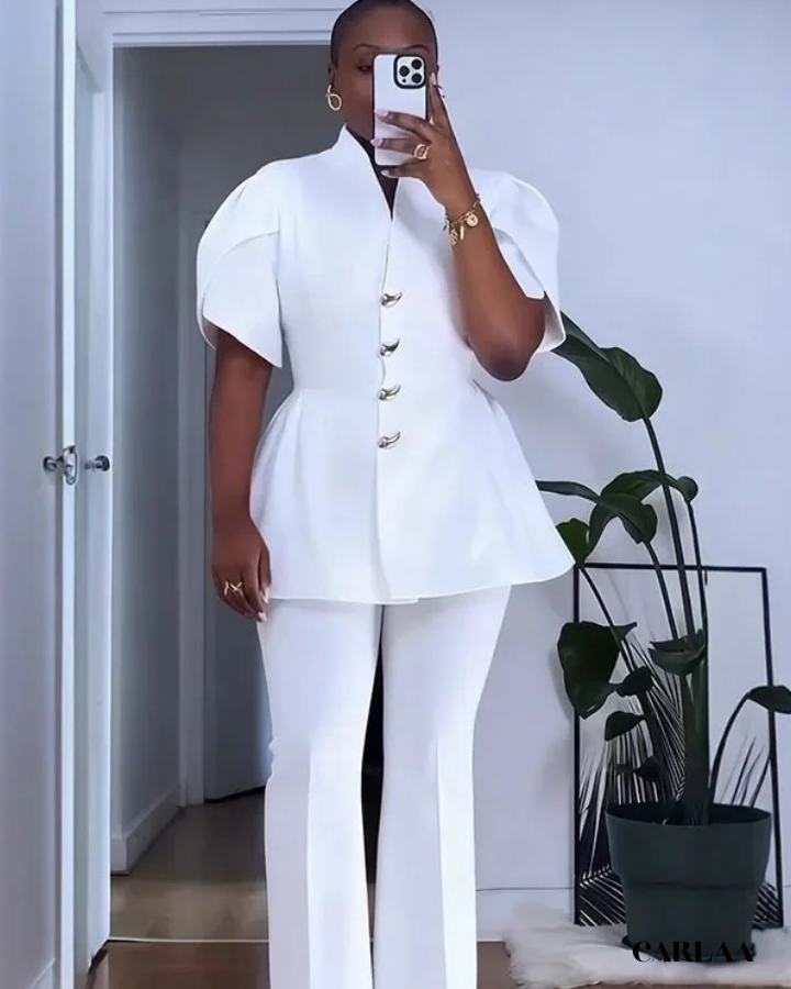 Women's elegant structured pant suit