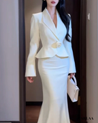Tailleur jupe femme mariage civil