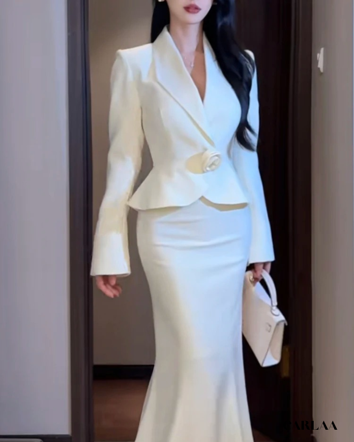 Tailleur jupe femme mariage civil