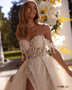 Luxury civil wedding dress