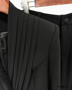Ensemble tailleur pantalon femme noir
