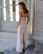 Robe de mariée bustier perlée
