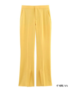 Light mustard yellow women's suit