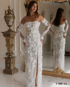 Robe mariage longue dentelle