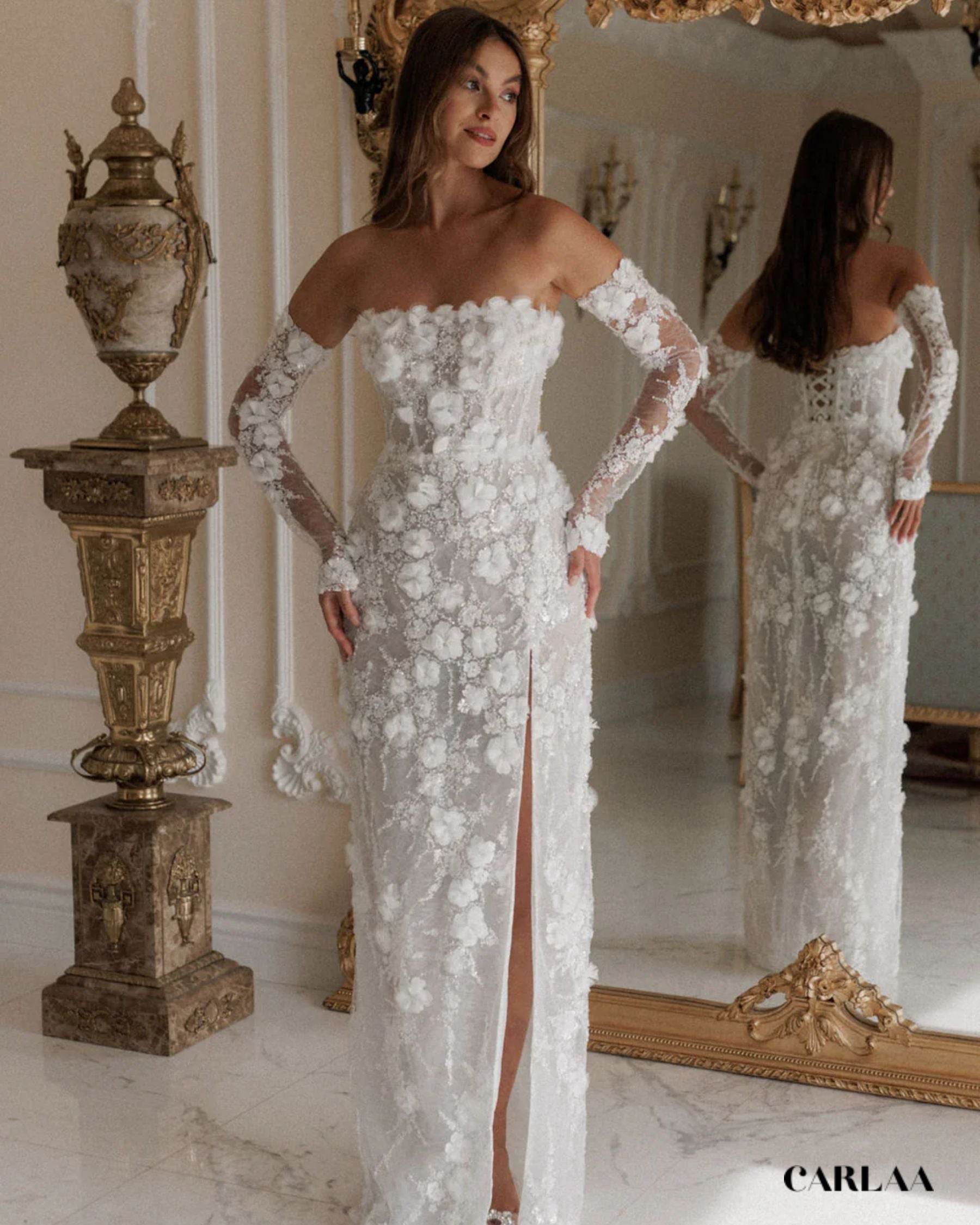 Robe mariage longue dentelle