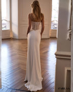 Robe de mariage civil longue