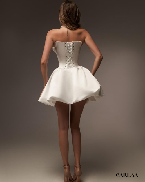 Robe de mariée courte simple et chic