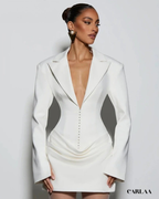 Mini robe blazer femme