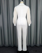 Tenue blanche femme manches longues