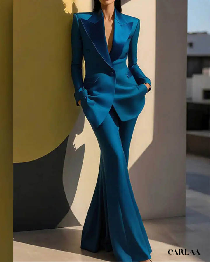 Women's teal suit