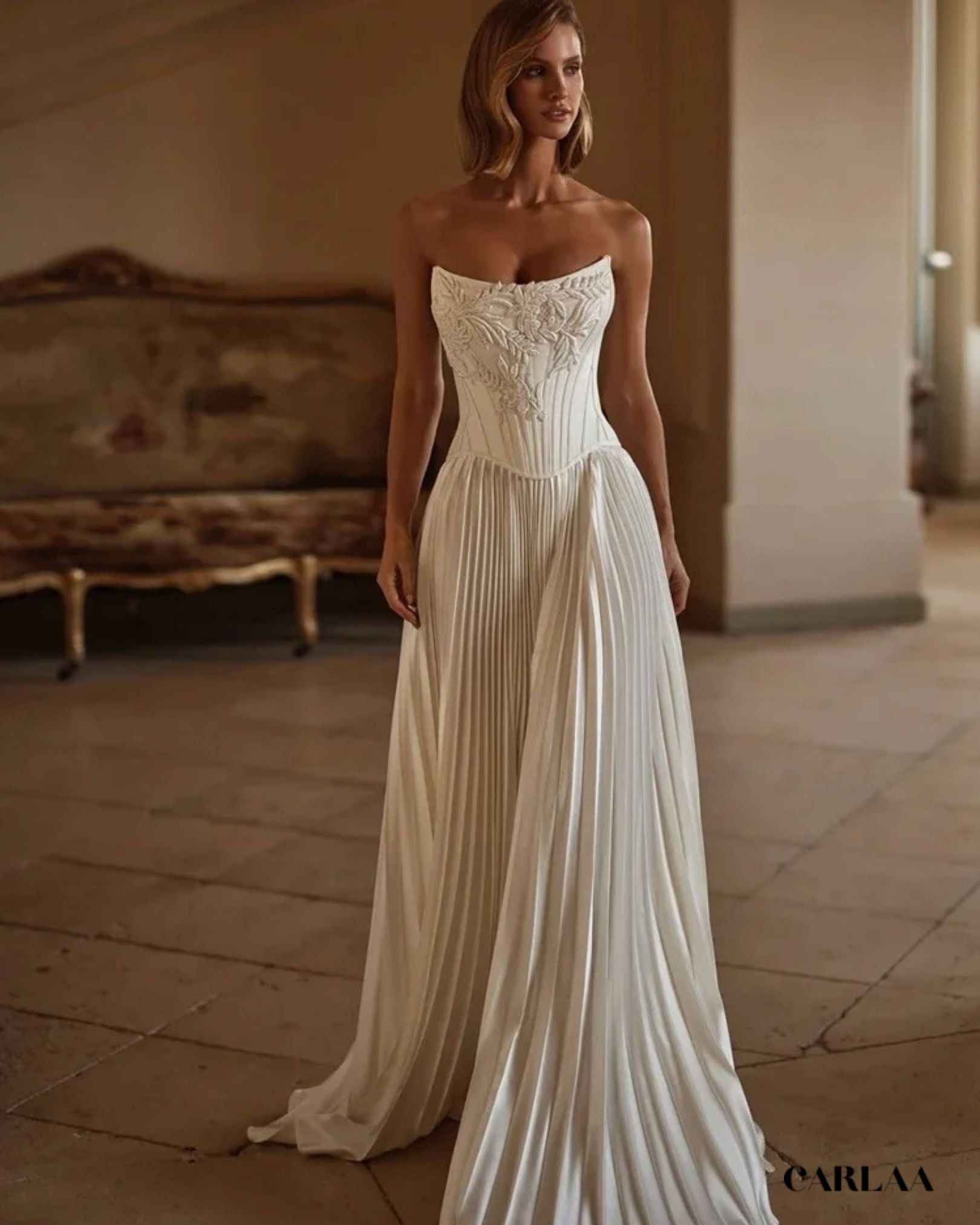 Vintage rustic wedding dress
