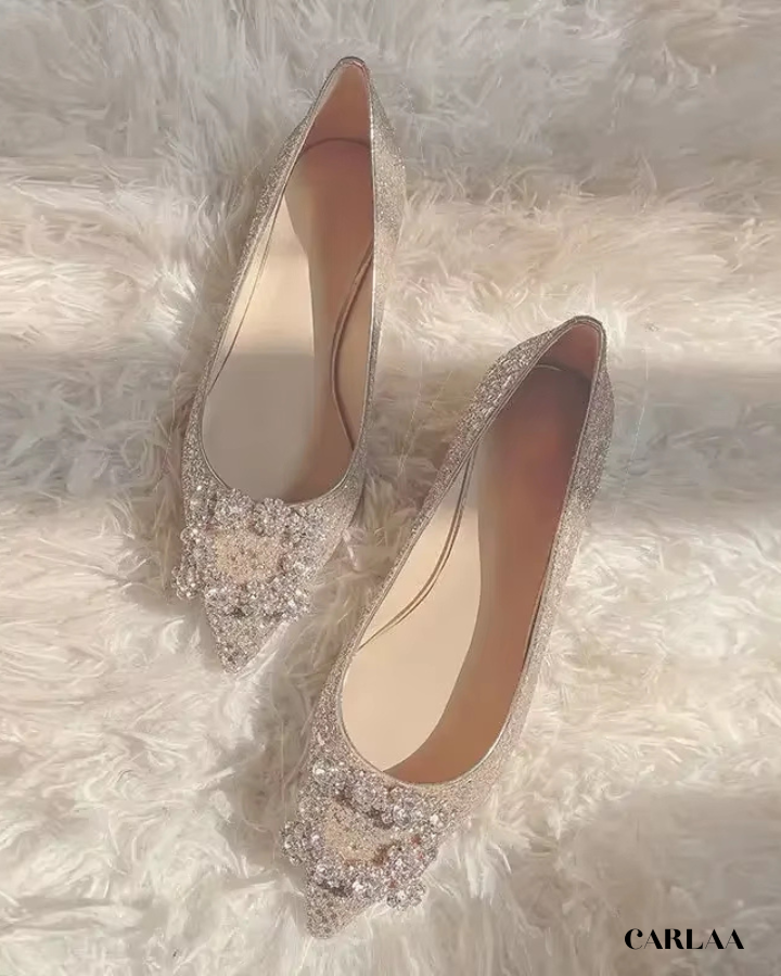 Chaussure femme mariage sans talon