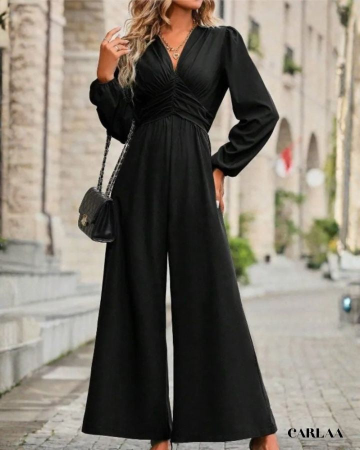 Loose long-sleeved jumpsuit