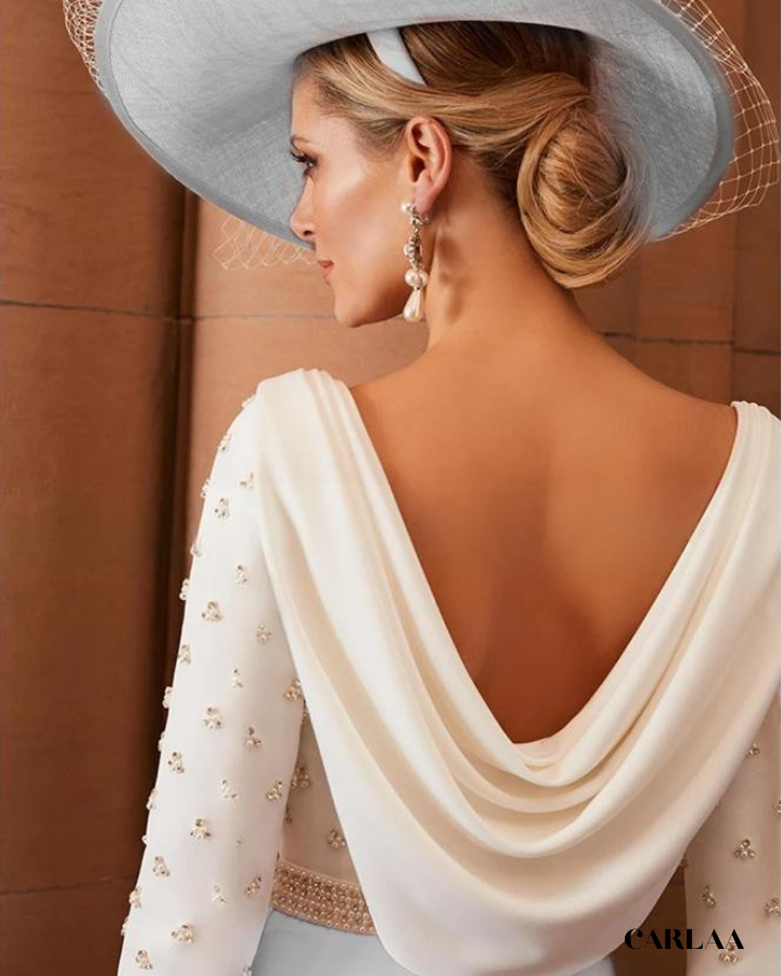 Robe mere de la mariee manche longue