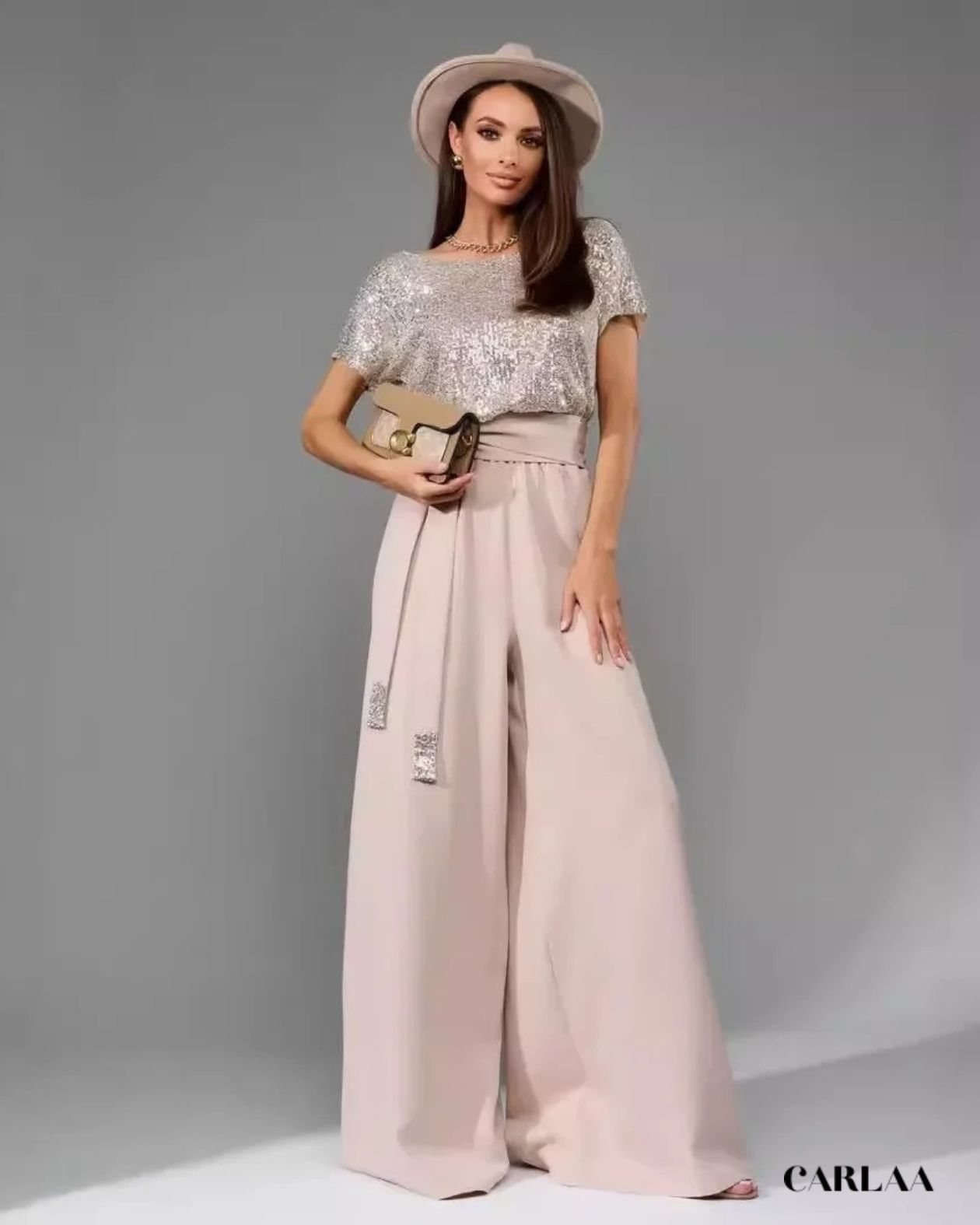 Flowy sequin jumpsuit