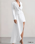 Asymmetric blazer dress