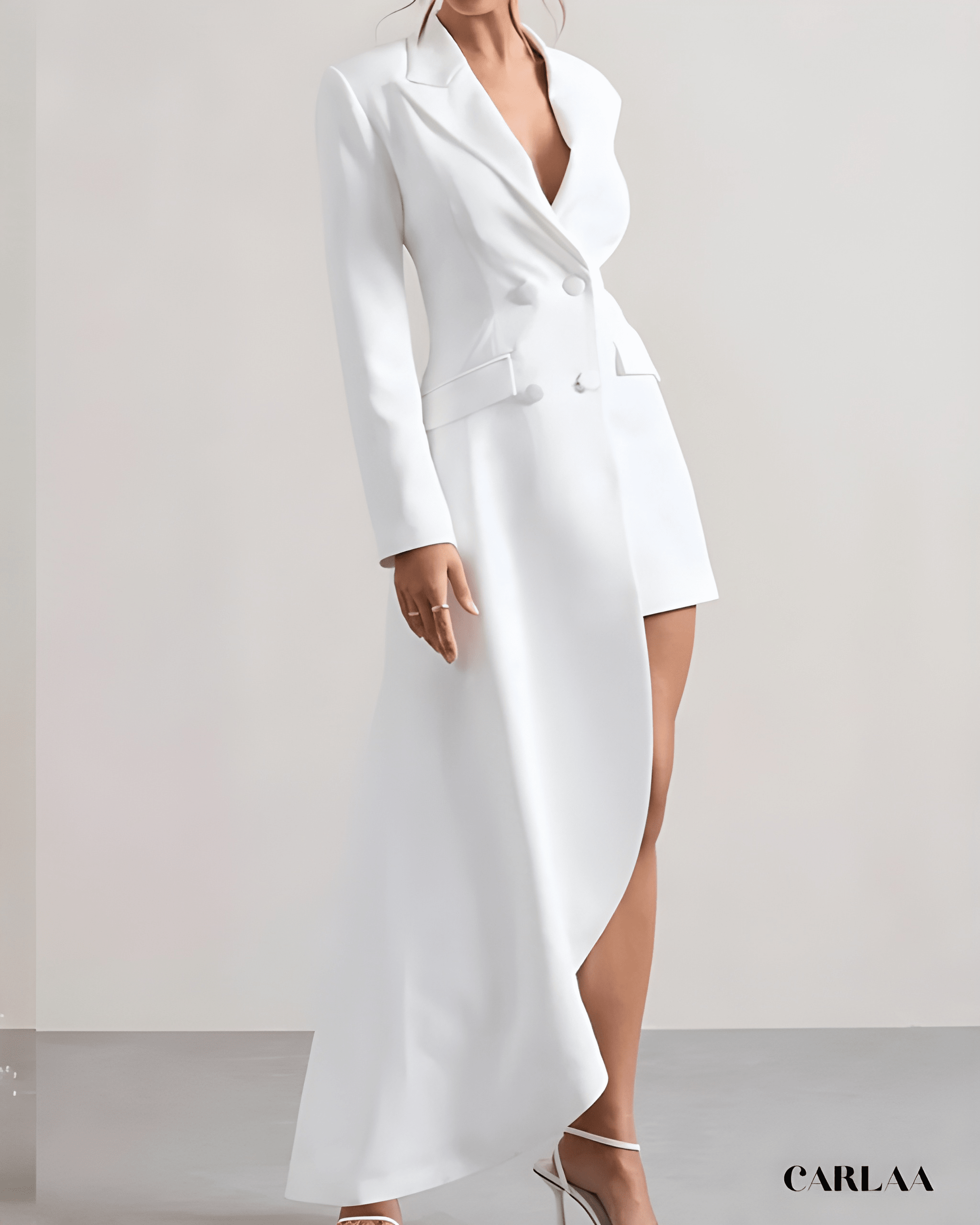 Asymmetric blazer dress