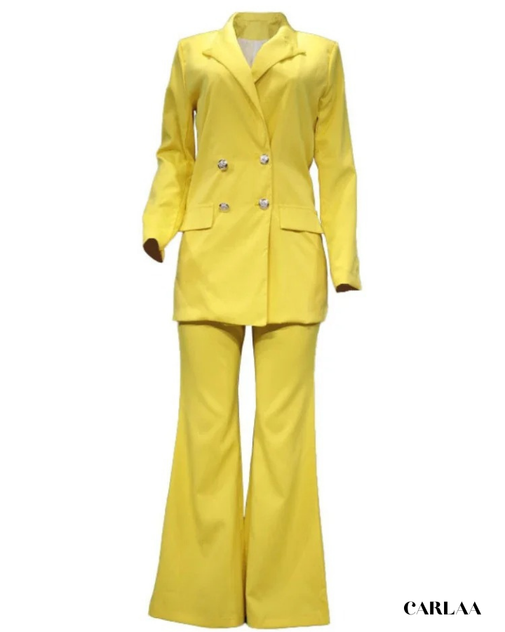 Ensemble tailleur pantalon évasé