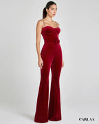 Combinaison velours femme fete