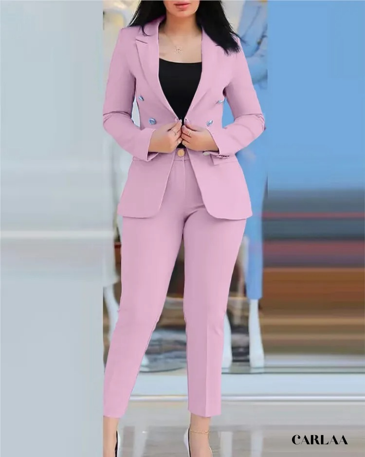 Tailleur Pantalon Slim Élégant