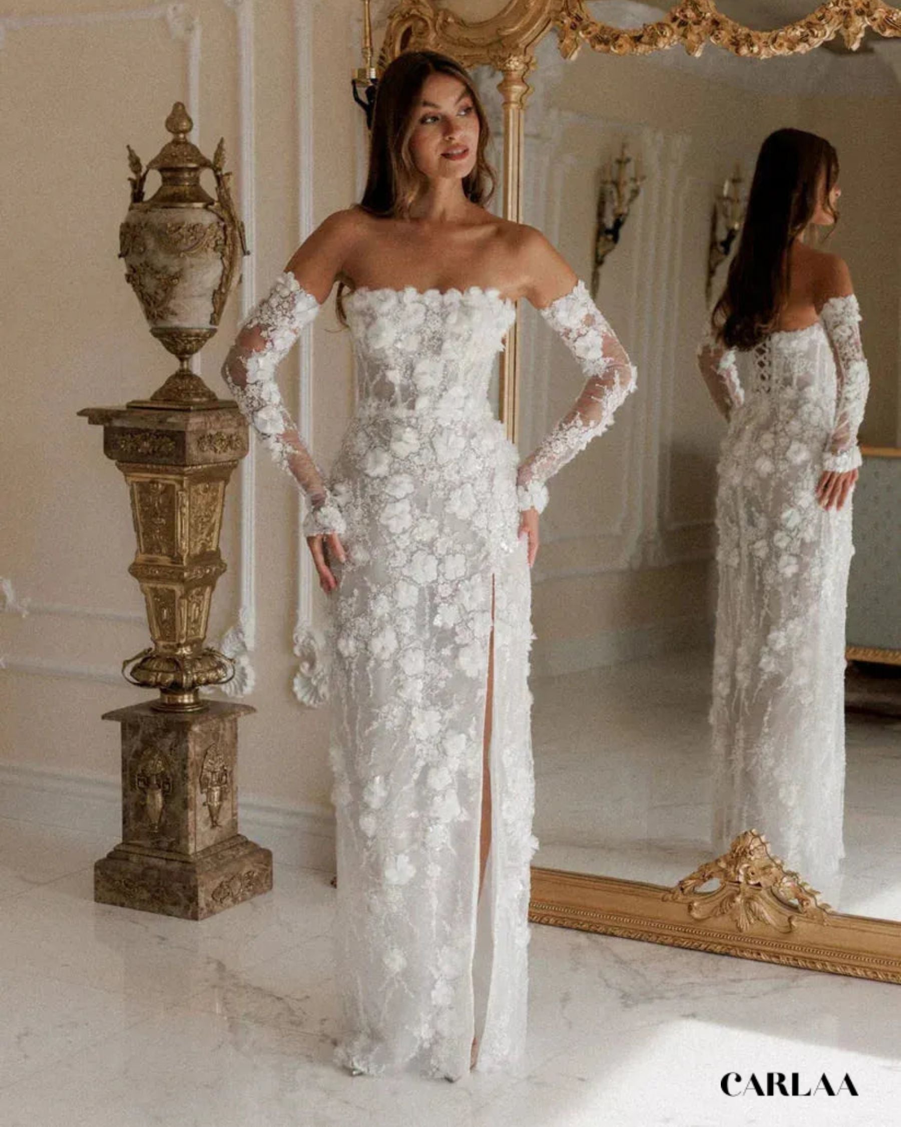 Robe mariage longue dentelle