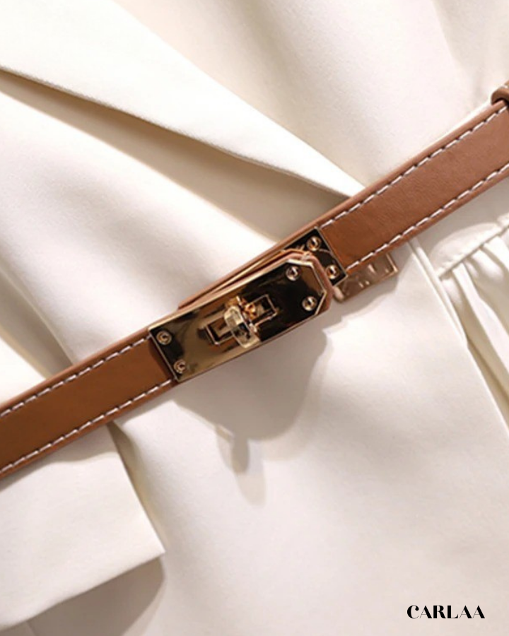 Robe Tailleur Plissée
