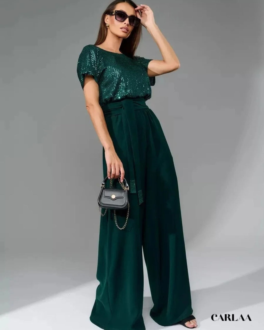 Flowy sequin jumpsuit