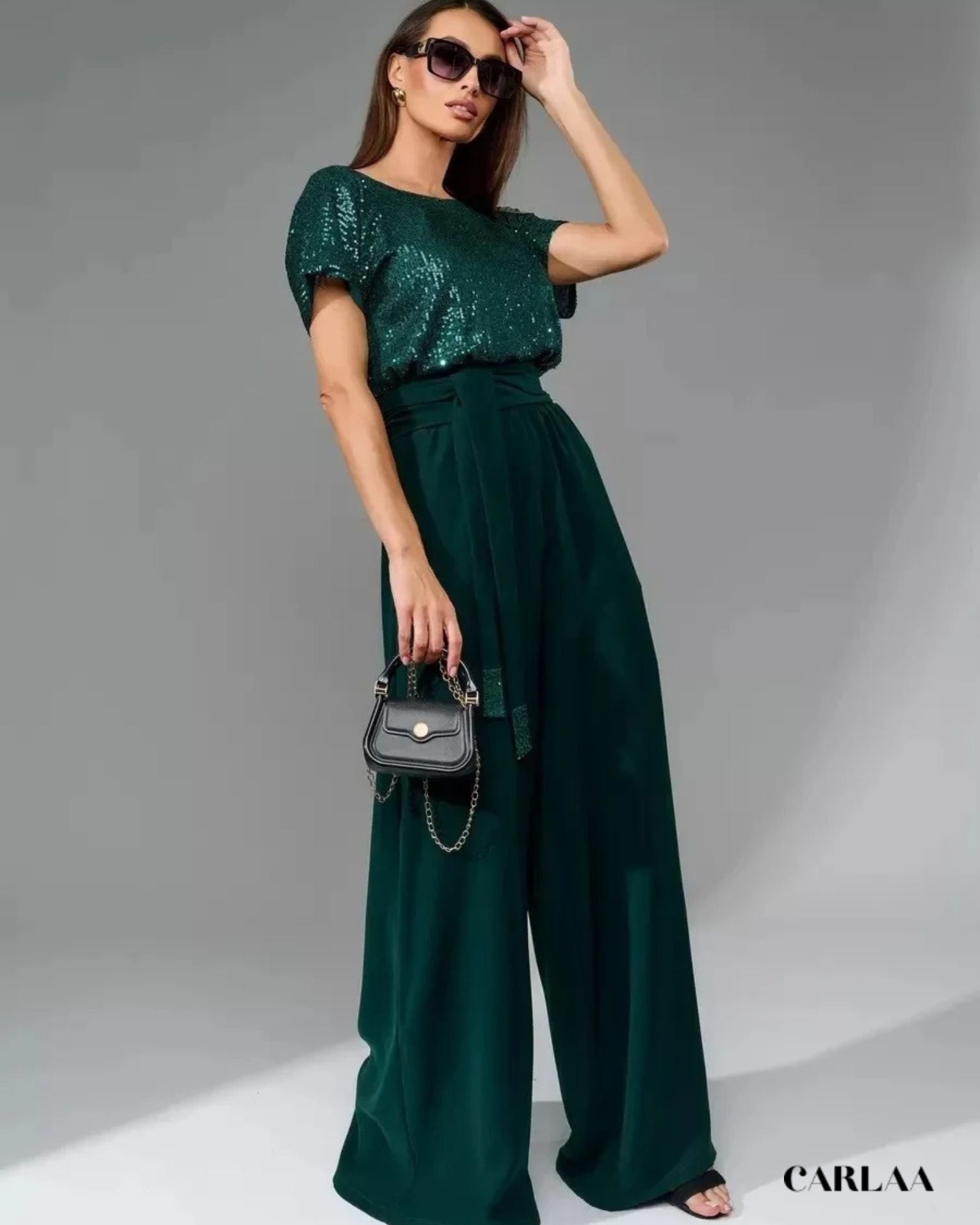 Flowy sequin jumpsuit