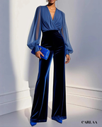 Tenue bleu manche longue