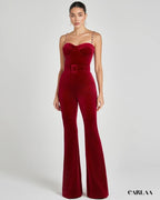 Combinaison velours femme fete
