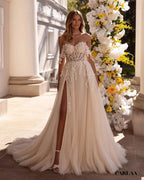 Luxury civil wedding dress