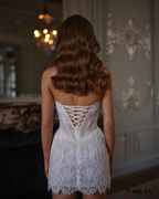 Robe mariage civil courte vintage