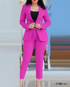 Elegant Slim-Fit Pant Suit