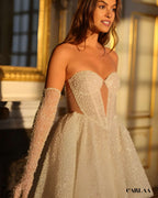 Robe de mariée courte princesse