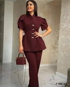 Women's elegant structured pant suit