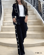 Women's elegant black suit