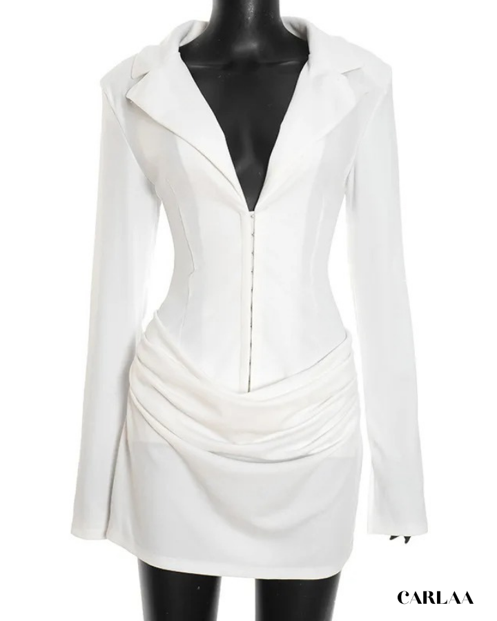 Mini robe blazer femme