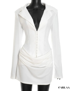 Mini robe blazer femme