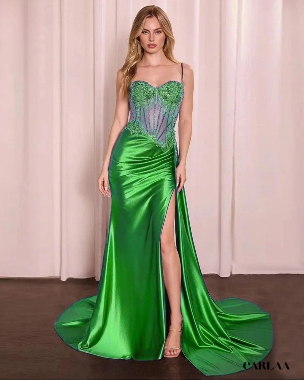 Robe cocktail longue femme