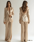 Costume champagne mariage