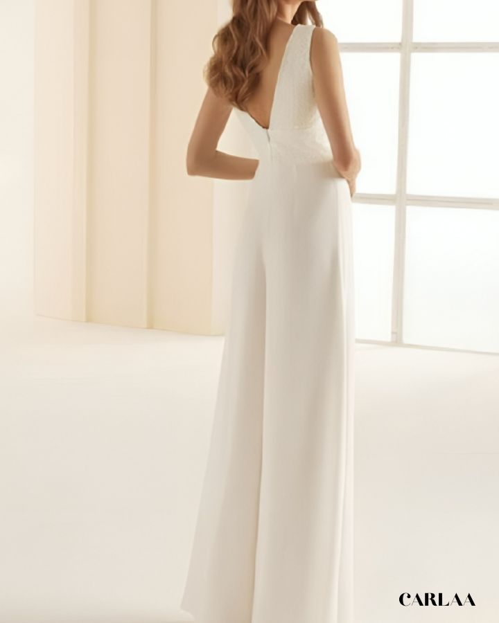 Combinaison pantalon femme mariage