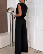Combinaison Pantalon Fluide Ceinturée