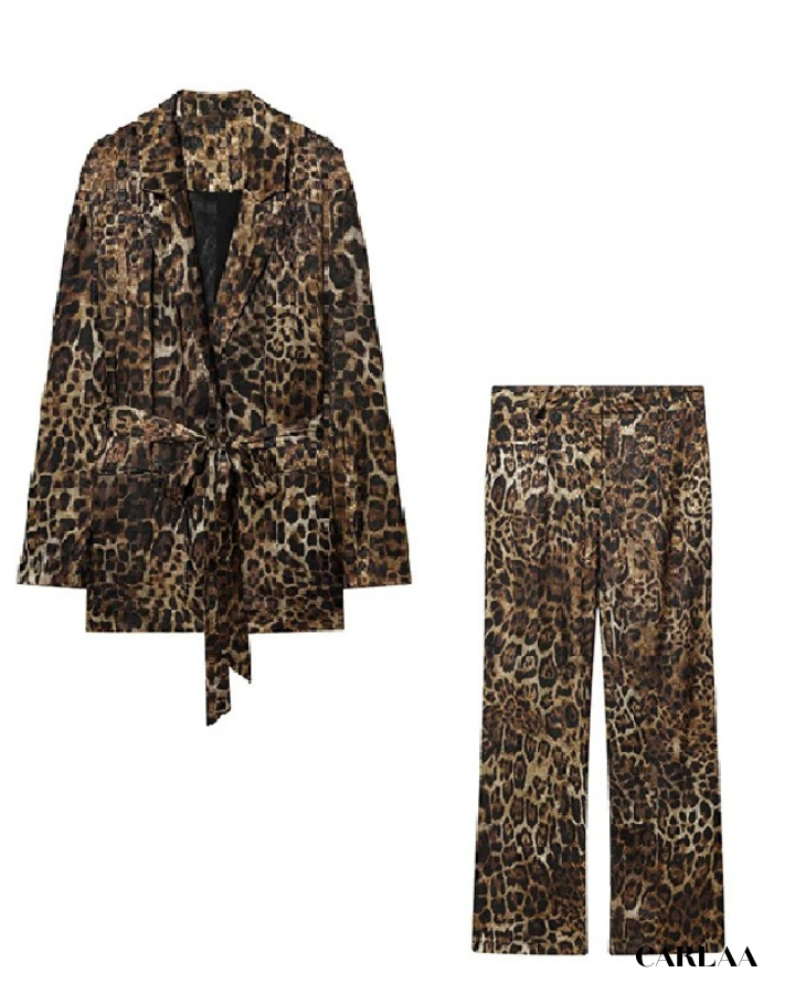 Ensemble Tailleur Femme Léopard
