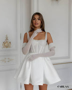 Robe de mariee courte paillette