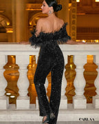 Sequined evening dress