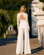 Combinaison Mariage Luxe Dentelle