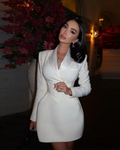 Robe courte blazer structurée