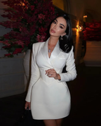 Robe courte blazer structurée