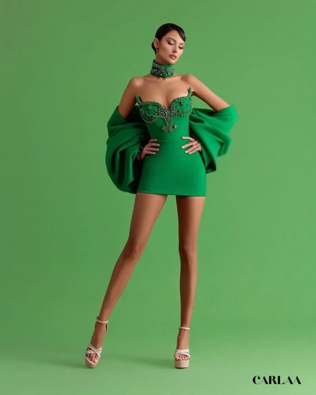 Robe de soirée courte bustier